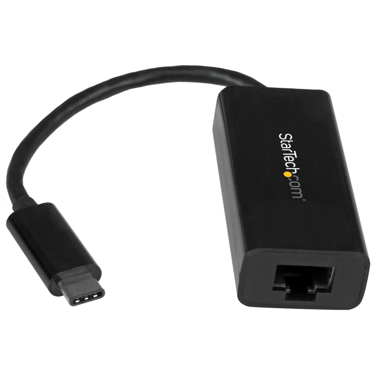 STARTECH USB-C to Gigabit Ethernet Adapter - Black - Thunderbolt 3 |4 Compatible | Windows & Mac - RJ45 LAN Network Converter (US1GC30B) (US1GC30B)