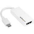 STARTECH USB C to HDMI Adapter - 4K 30Hz - USB 3.1 Type-C to HDMI Adapter - USB-C to HDMI Dongle - Monitor Adapter - White (CDP2HDW) (CDP2HDW)