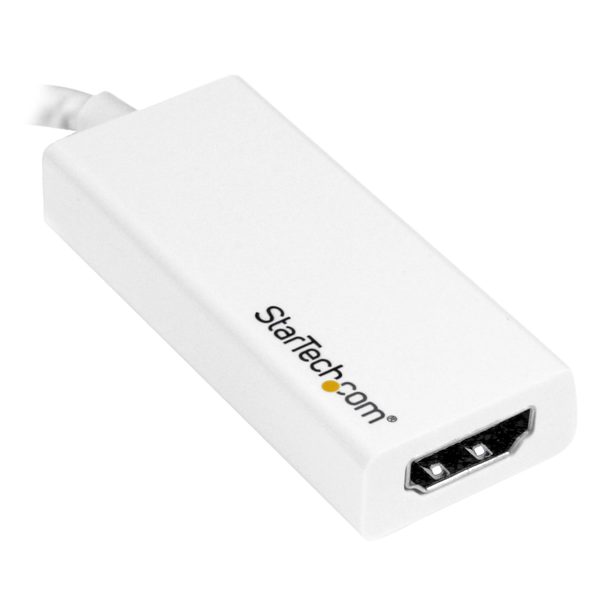 STARTECH USB C to HDMI Adapter - 4K 30Hz - USB 3.1 Type-C to HDMI Adapter - USB-C to HDMI Dongle - Monitor Adapter - White (CDP2HDW) (CDP2HDW)