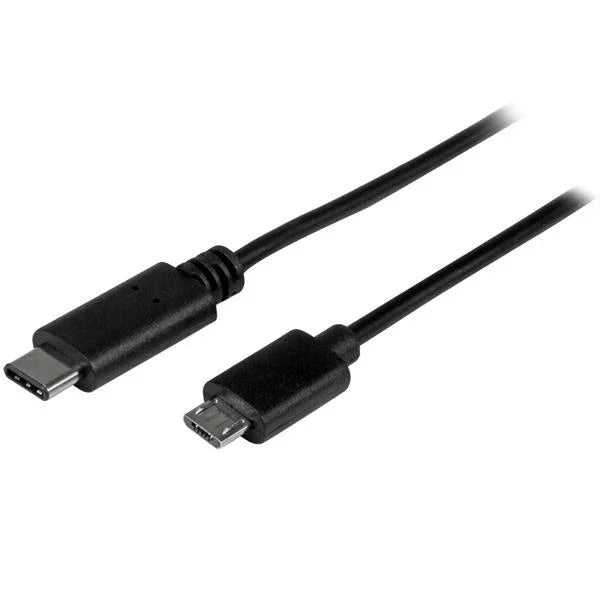 STARTECH USB C to Micro USB Cable 2m 6ft - USB-C to Micro USB Charge Cable - USB 2.0 Type C to Micro B - Thunderbolt 3 Compatible (USB2CUB2M)