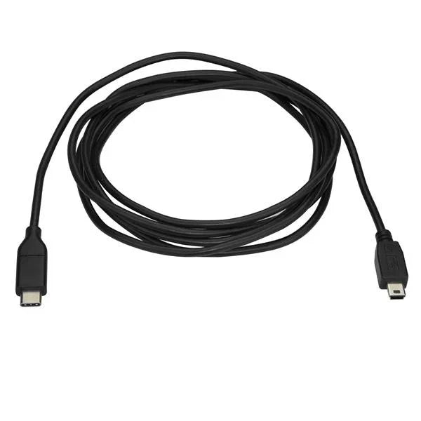 STARTECH USB C to Mini USB Cable - 6 ft | 2m - M|M - USB 2.0 - Mini USB Cord - USB C to Mini B Cable - USB Type C to Mini USB (USB2CMB2M)