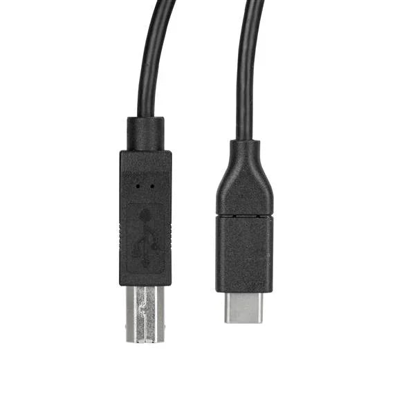 STARTECH USB C to USB B Printer Cable - 1.6 ft | 0.5m - USB C Printer Cable - USB C to USB B Cable - USB Type C to Type B (USB2CB50CM)