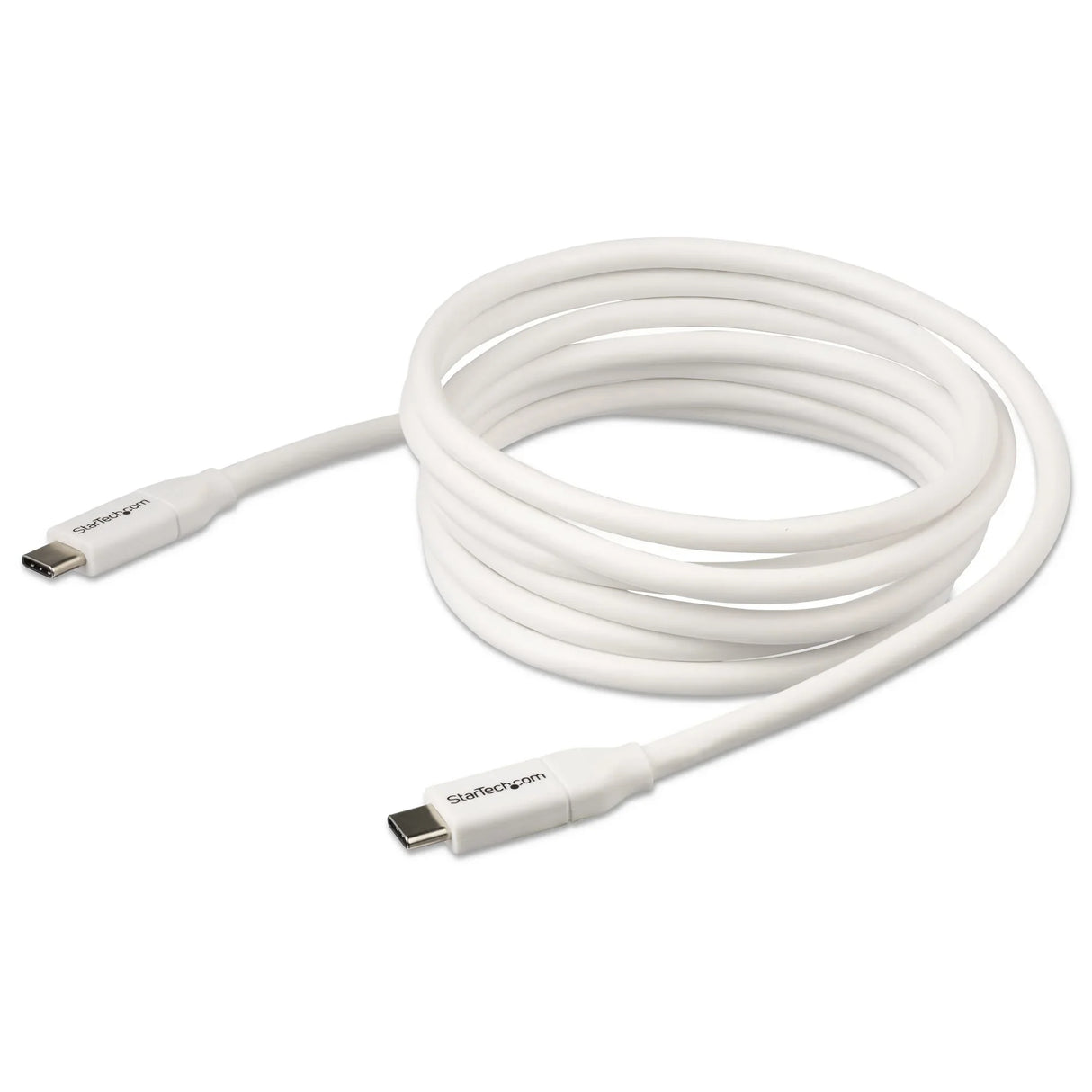 STARTECH USB-C to USB-C Cable w| 5A PD - M|M - White - 2 m (6 ft.) - USB 2.0 - USB-IF Certified (USB2C5C2MW)