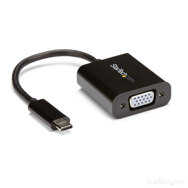 STARTECH USB-C to VGA Adapter - Black - 1080p