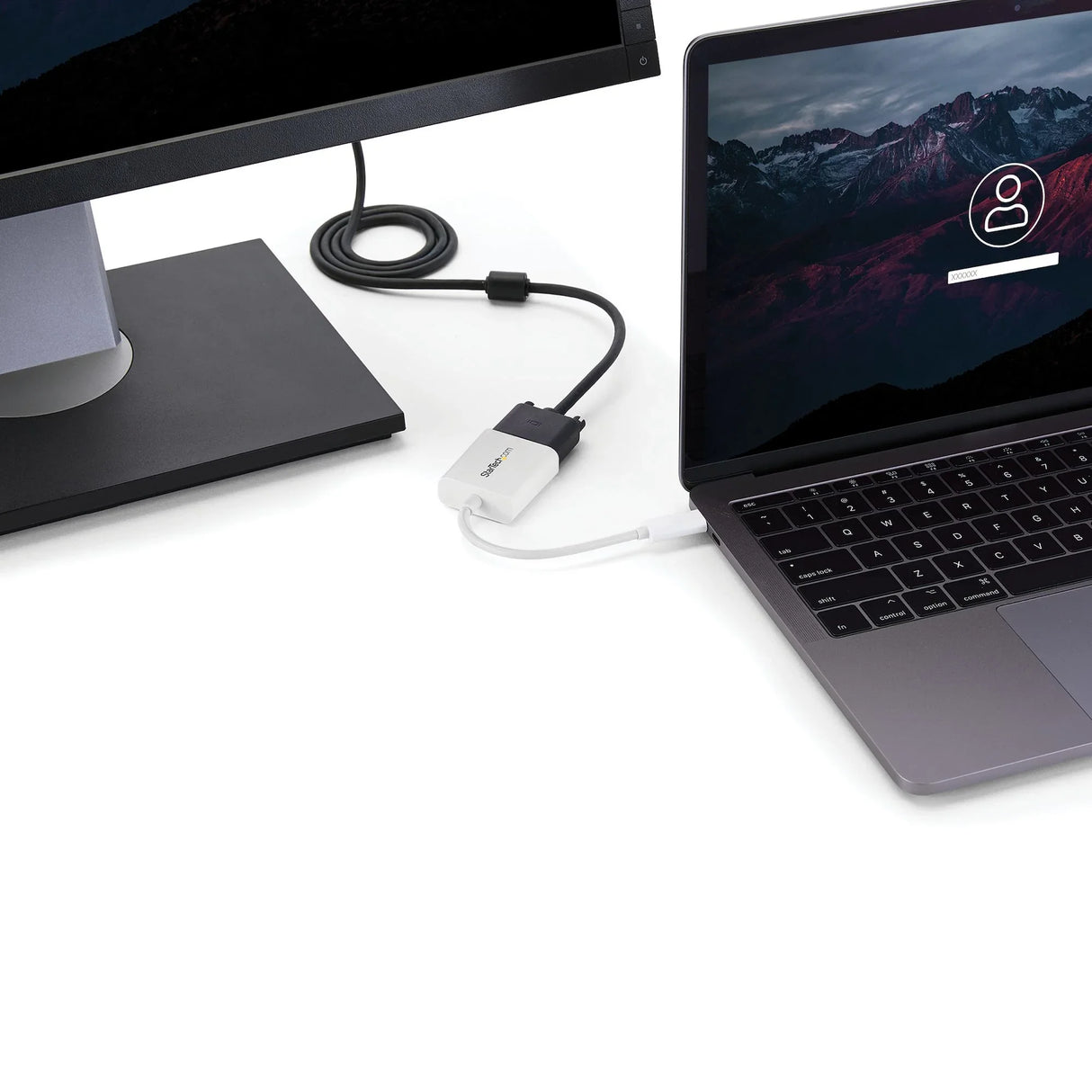 STARTECH USB-C to VGA Adapter - White - 1080p