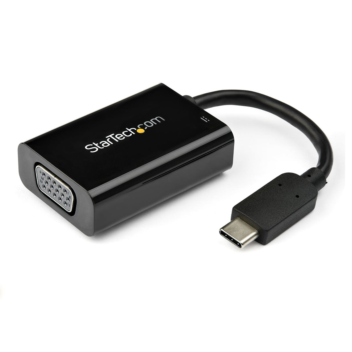 STARTECH USB C to VGA Adapter with Power Delivery - 1080p USB Type-C to VGA Monitor Video Converter w| Charging - 60W PD Pass-Through - Thunderbolt 3 Compatible - Black (CDP2VGAUCP) (CDP2VGAUCP)