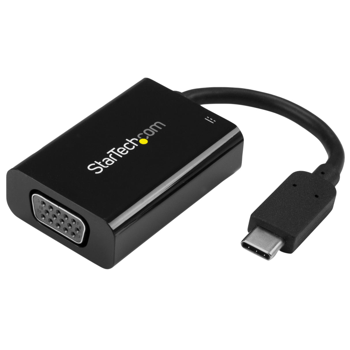 STARTECH USB C to VGA Adapter with Power Delivery - 1080p USB Type-C to VGA Monitor Video Converter w| Charging - 60W PD Pass-Through - Thunderbolt 3 Compatible - Black (CDP2VGAUCP) (CDP2VGAUCP)