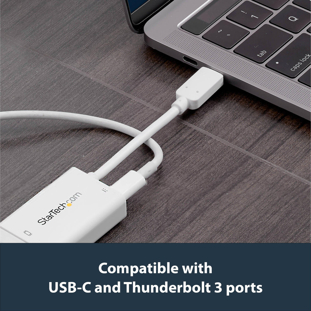 STARTECH USB C to VGA Adapter with Power Delivery - 1080p USB Type-C to VGA Monitor Video Converter w| Charging - 60W PD Pass-Through - Thunderbolt 3 Compatible - White (CDP2VGAUCPW) (CDP2VGAUCPW)