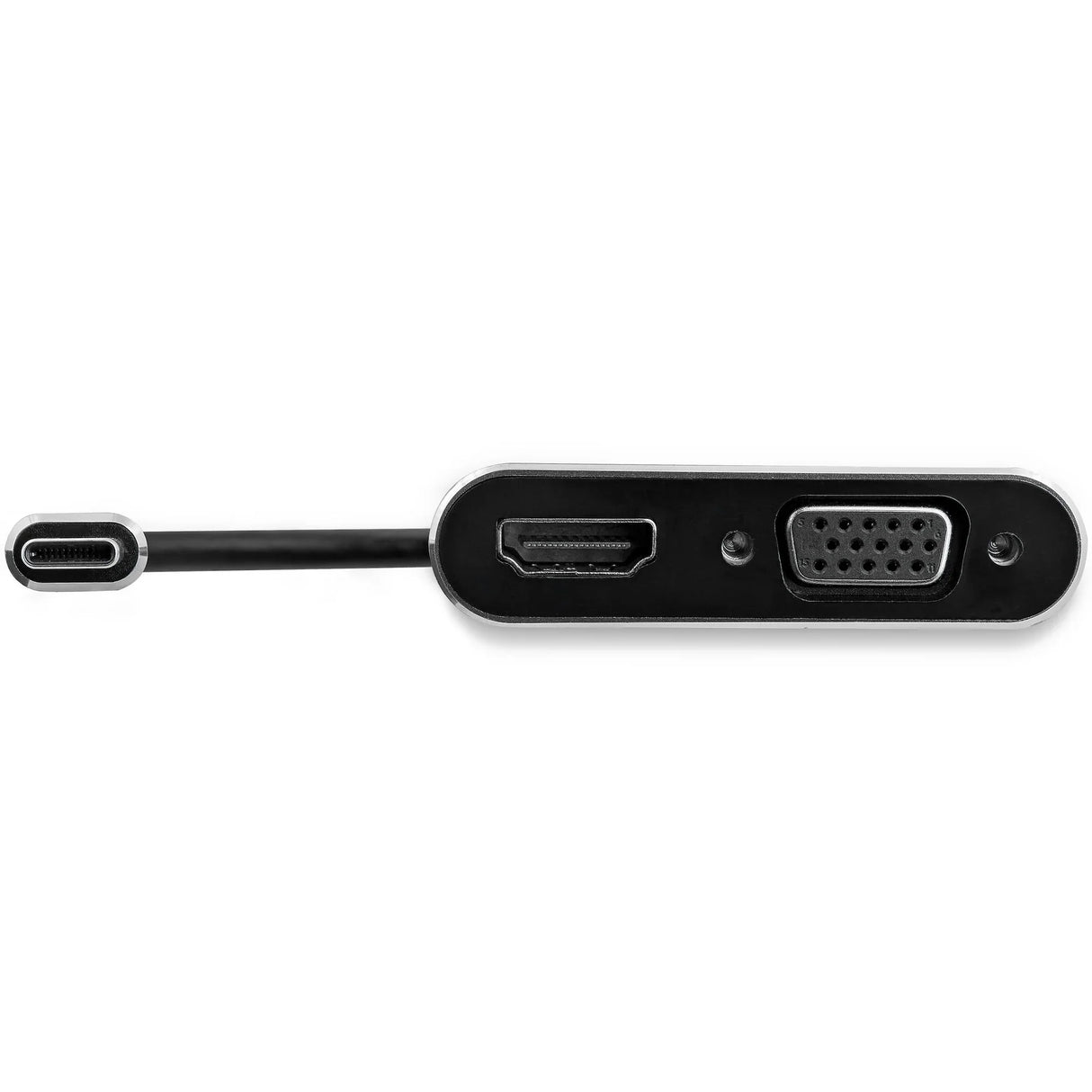 STARTECH USB-C to VGA and HDMI Adapter - 2-in-1 - 4K 30Hz - Space Grey | Windows & Mac Compatible (CDP2HDVGA) (CDP2HDVGA)