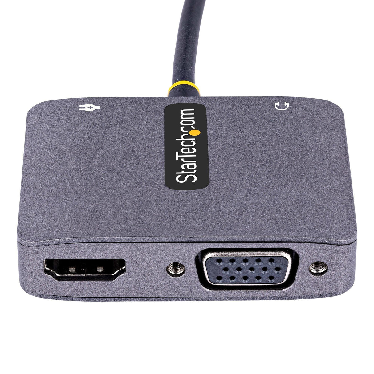 STARTECH USB C Video Adapter | USB C to HDMI VGA Multiport Adapter | 3.5mm Audio | 4K 60Hz HDR | 100W PD Pass-Through | Thunderbolt 3|4 Compatible - USB C Display Travel Adapter (122-USBC-HDMI-4K-VGA) (122-USBC-HDMI-4K-VGA)