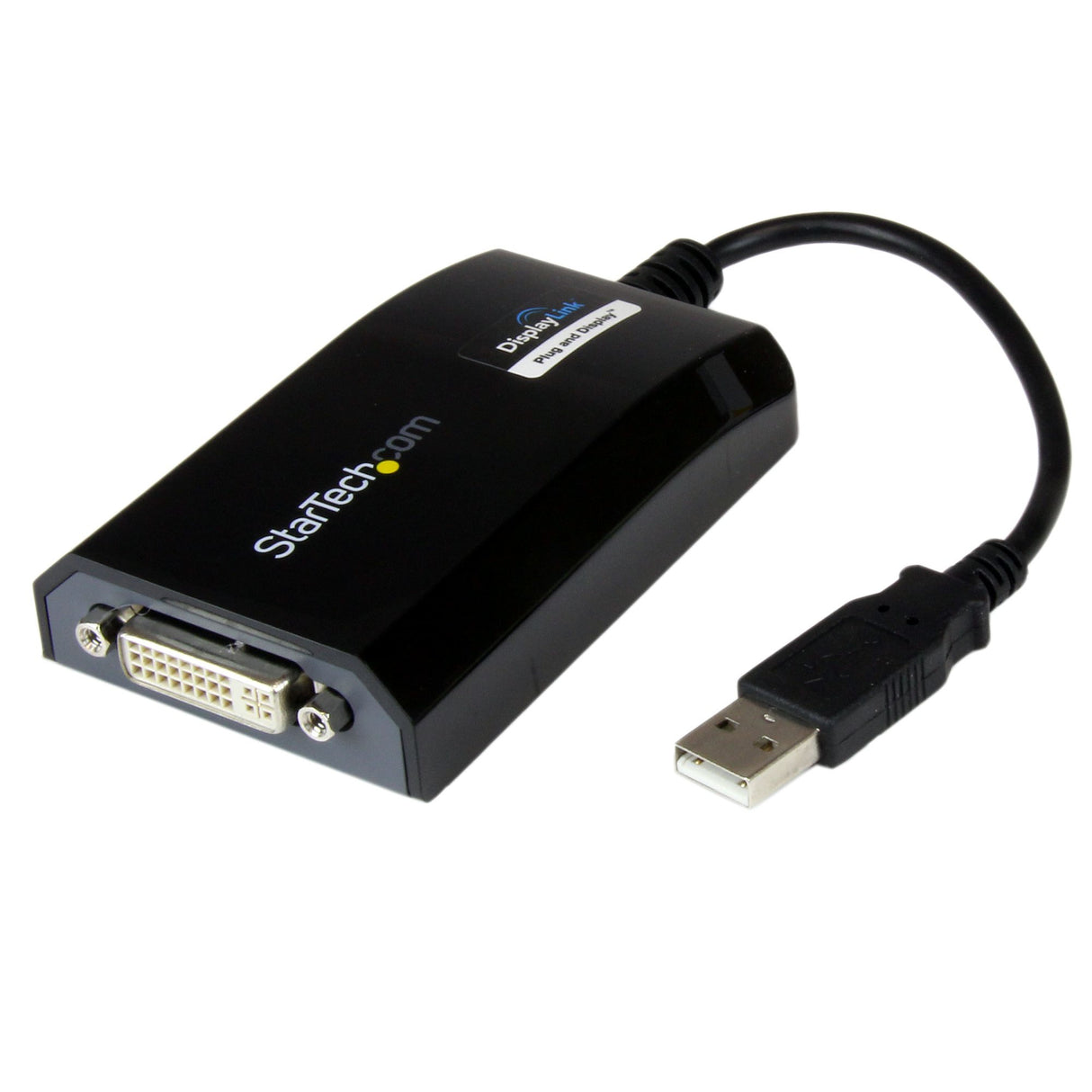 STARTECH USB to DVI Adapter - 1920x1200 - External Video & Graphics Card - Dual Monitor Display Adapter Cable - Supports Mac & Windows (USB2DVIPRO2) (USB2DVIPRO2)