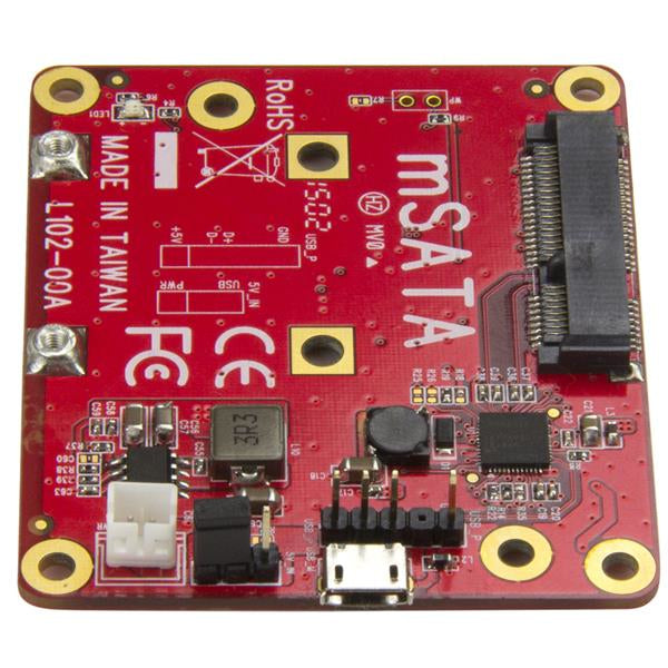 STARTECH USB to mSATA Converter for Raspberry Pi and Development Boards - USB to mini SATA Adapter for Raspberry Pi (PIB2MS1)