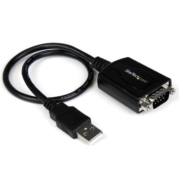 STARTECH USB to Serial Adapter DB9 with COM Retention - FTDI USB to Serial RS232 Adapter - USB Serial Adapter - 1-Port (ICUSB2321X)