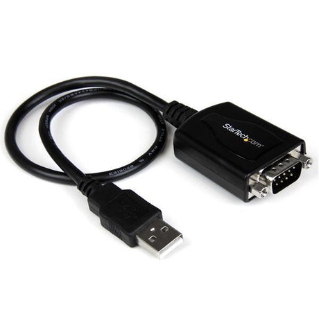 STARTECH USB to Serial Adapter DB9 with COM Retention - FTDI USB to Serial RS232 Adapter - USB Serial Adapter - 1-Port (ICUSB2321X)