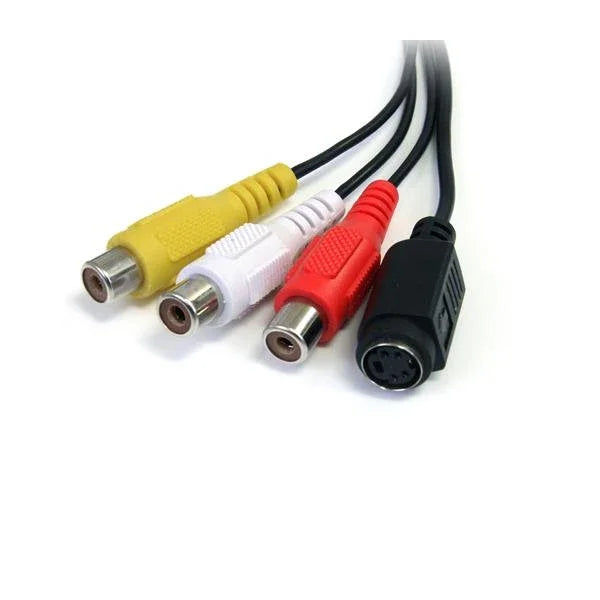 STARTECH USB Video Capture Adapter Cable - S-Video|Composite to USB 2.0 SD Video Capture Device Cable - TWAIN Support - Analog to Digital Converter for Media Storage | Windows Only (SVID2USB232) (SVID2USB232)