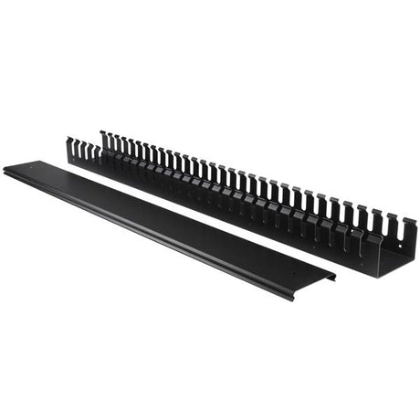STARTECH Vertical Cable Organizer with Finger Ducts - Vertical Cable Management Panel - Rack-Mount Cable Raceway - 0U - 3 ft. (CMVER20UF) (CMVER20UF)
