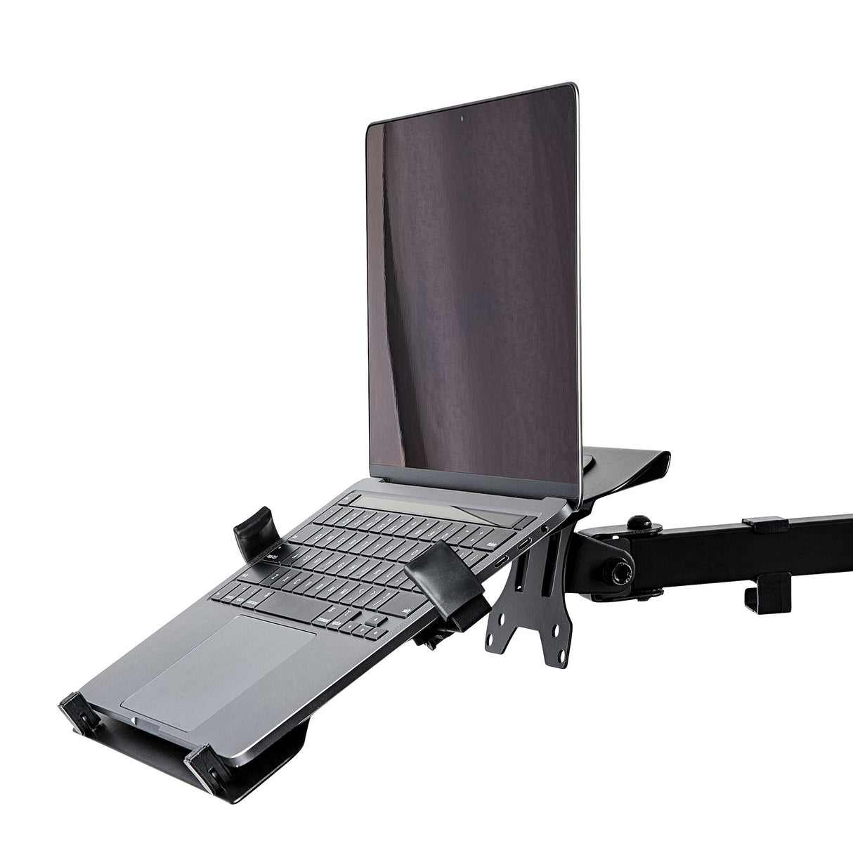STARTECH VESA Laptop Tray - Adjustable Monitor Arm Laptop Tray Secures Notebooks (4.5kg | 9.9lb) - 75x75 & 100x100 VESA Mount Holes - Ventilated - For Monitor Desk Mounts|Stands (LAPTOP-ARM-TRAY) (LAPTOP-ARM-TRAY)