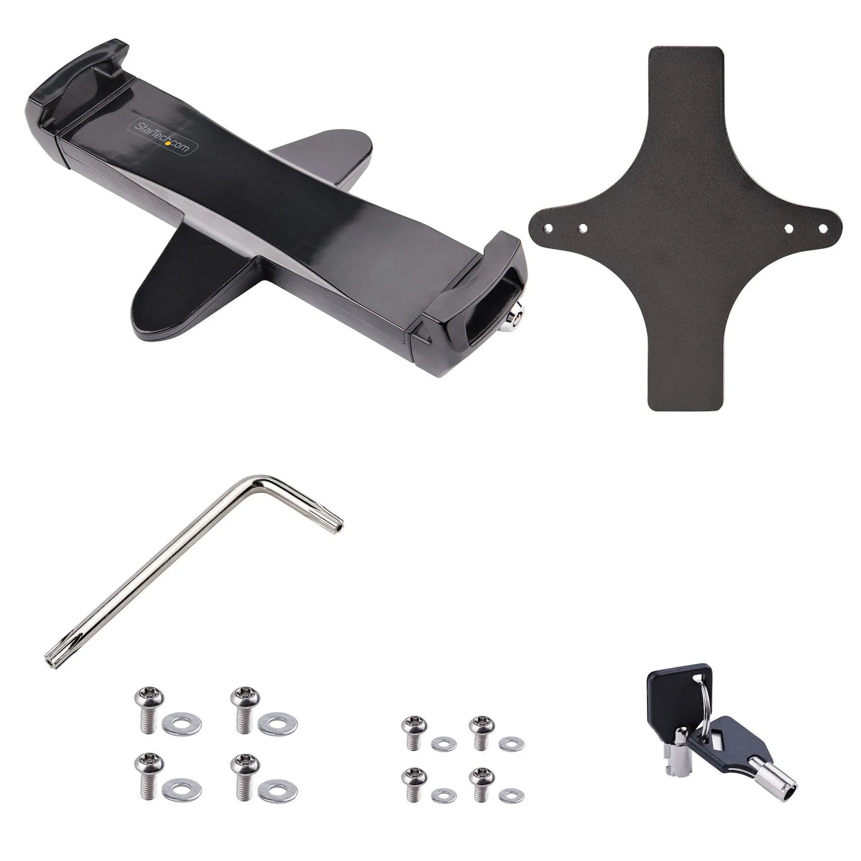 STARTECH VESA Mount Adapter for Tablets 7.9 to 12.5in - Up to 2kg (4.4lb) - 75x75|100x100 VESA Patterns - Universal Anti-Theft Tablet VESA Mount Clamp - Secure Tablet Mount (TABLET-VESA-ADAPTER) (TABLET-VESA-ADAPTER)