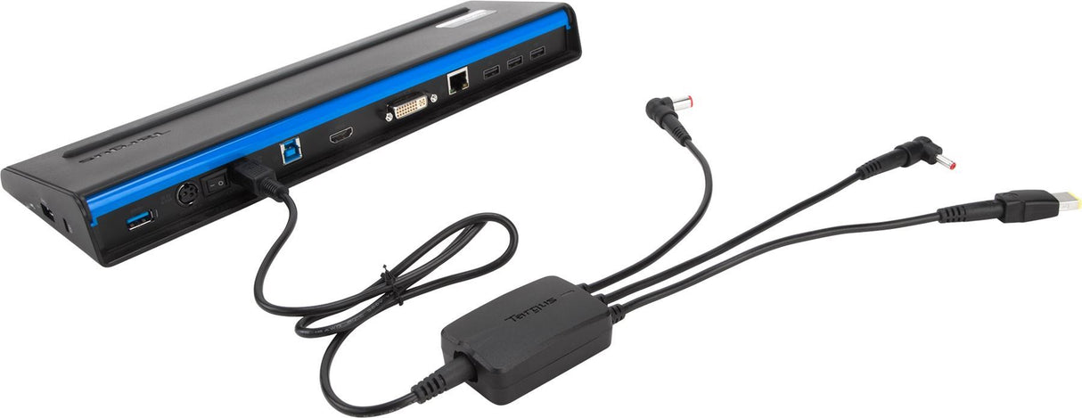 TARGUS 3-Way Active DC Charging Cable | Black | 30g (ACC1009AUX)