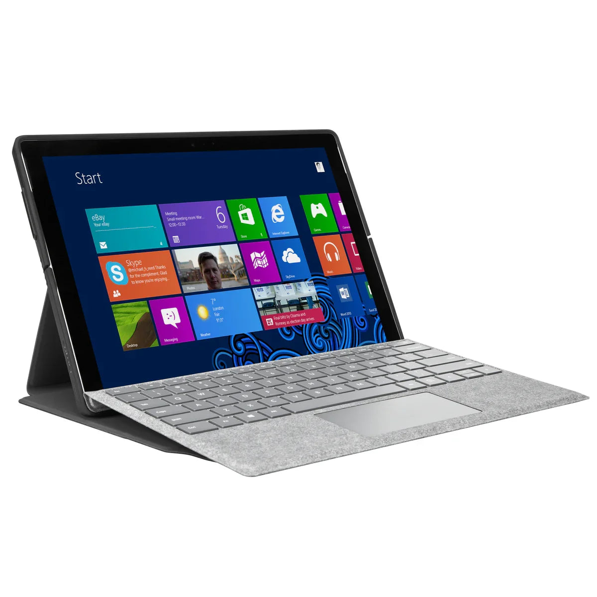 TARGUS Folio Wrap + Stand | Surface Pro (2017) | Black (THZ680GL)