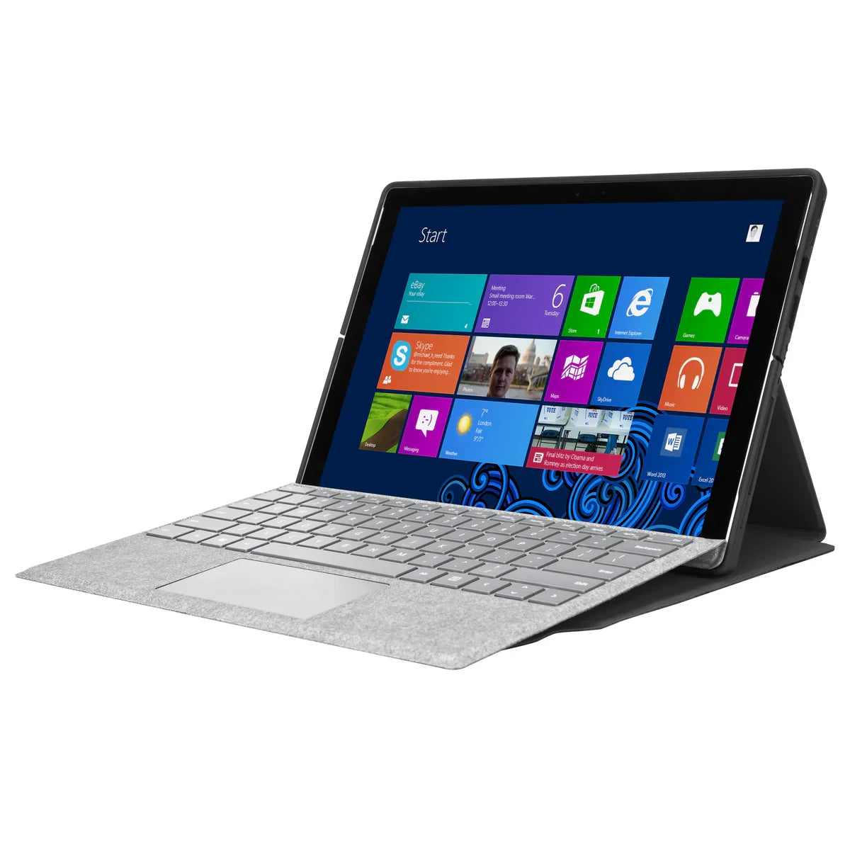 TARGUS Folio Wrap + Stand | Surface Pro (2017) | Black (THZ680GL)