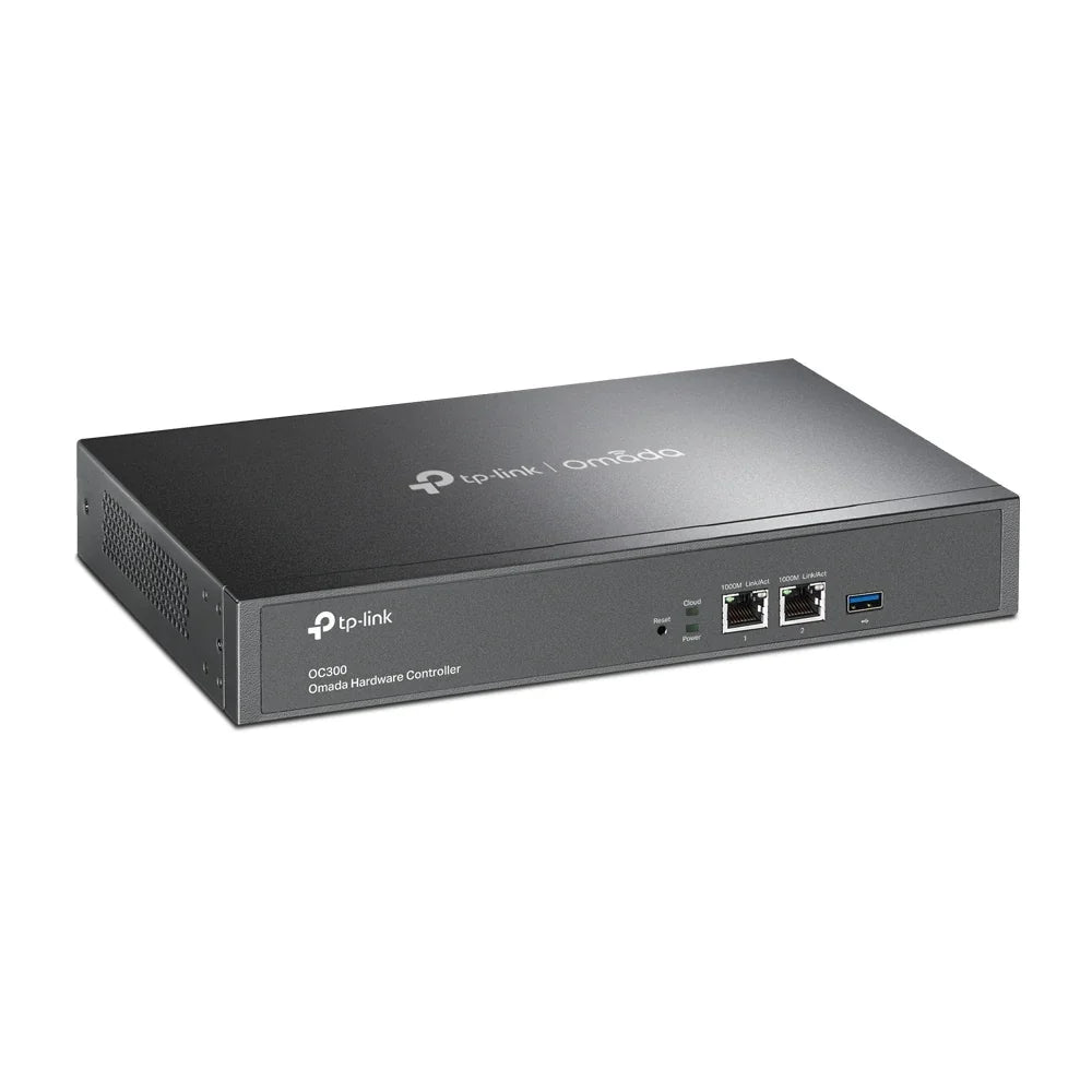 TP-LINK 10|100|1000 Mbps | Ethernet Ports | USB 3.0 | Omada App | Cloud Access | CE | FCC | RoHS | Black (OC300)