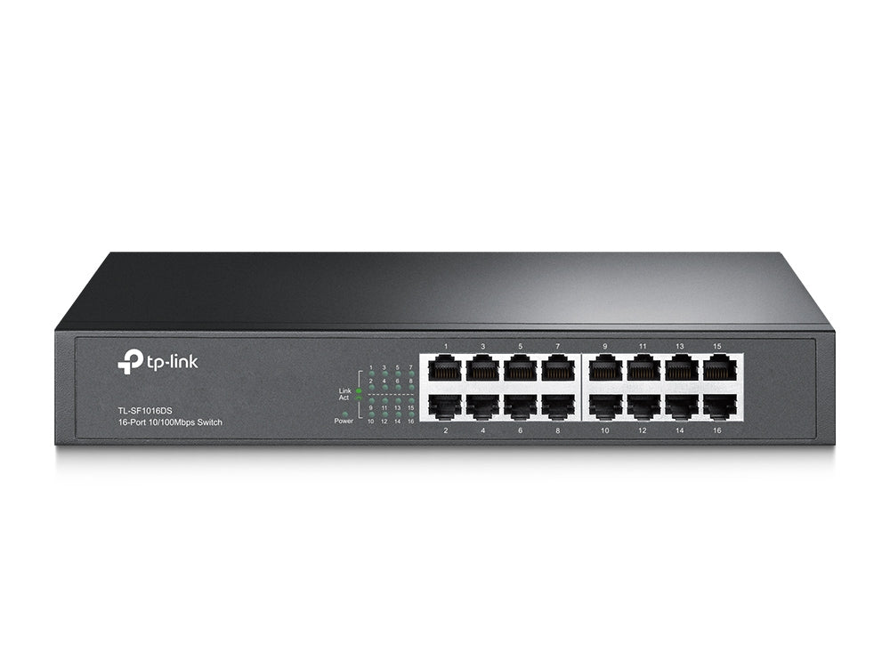 TP-LINK 16-Port 10|100Mbps Desktop|Rackmount Switch (TL-SF1016DS)