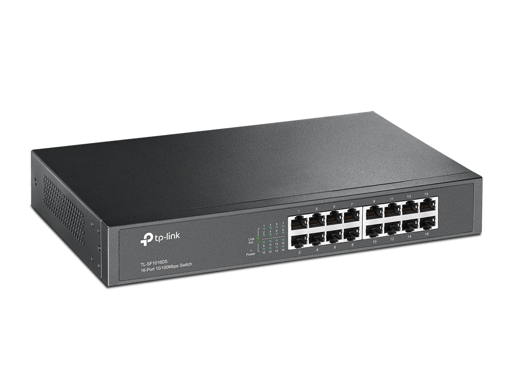 TP-LINK 16-Port 10|100Mbps Desktop|Rackmount Switch (TL-SF1016DS)