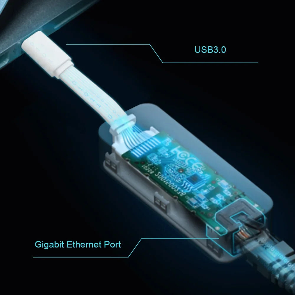TP-LINK 1G RJ-45 | USB 3.0 | RTL8153 | 71x26x16.2 mm (UE300C)