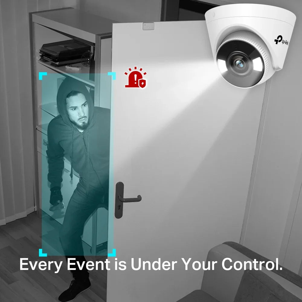 TP-LINK 1|3” Progressive Scan CMOS | 4 mm: F1.6 | 30m (LED) | 3D DNR | 123 × 123 × 84 mm (VIGI C440(4MM))