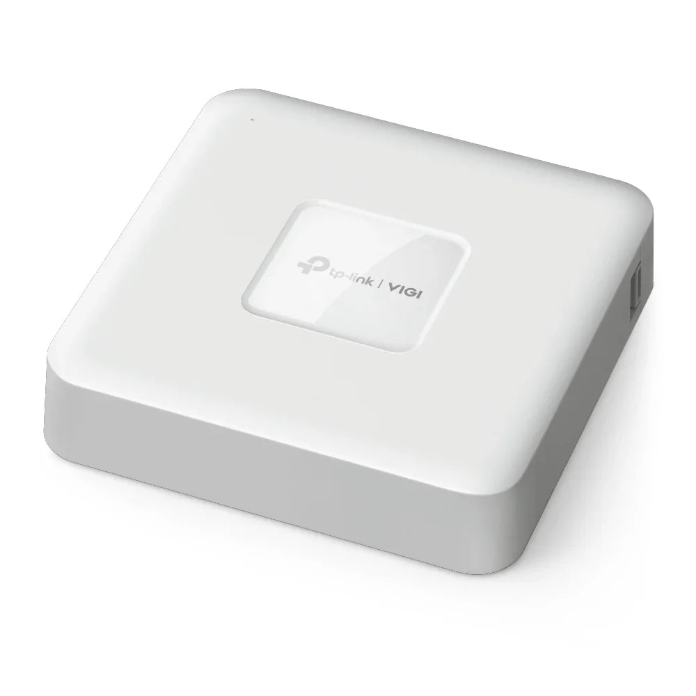 TP-LINK 4CH | PoE | RJ-45 10|100 Mbps | 2x USB 2.0 | 200.3 x 200.3 x 43 mm (VIGI NVR1104H-4P)