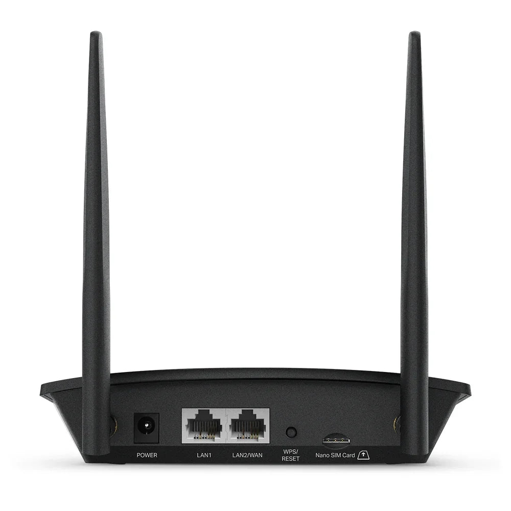 TP-LINK 4G LTE | 2x LAN | 1x LAN|WAN | Wi-Fi | 300Mbps at 2.4GHz | IPv4|IPv6 (TL-MR100)