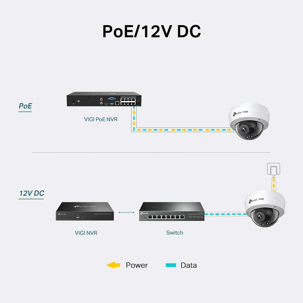 TP-LINK 4MP (2560 × 1440) | 1|3” Progressive Scan CMOS | 4 mm | F2.2 | IR Cut Filter | IP67 | IK10 (VIGI C240I(4MM))