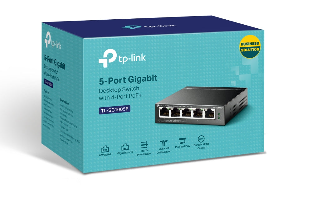 TP-LINK 5 10|100|1000Mbps RJ45 Ports (TL-SG1005P)