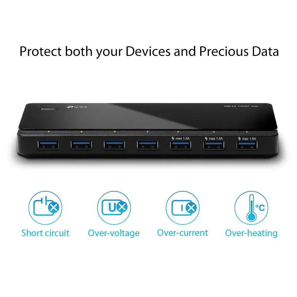 TP-LINK 7 USB 3.0 Standard A | 1 USB 3.0 Micro B (UH700)