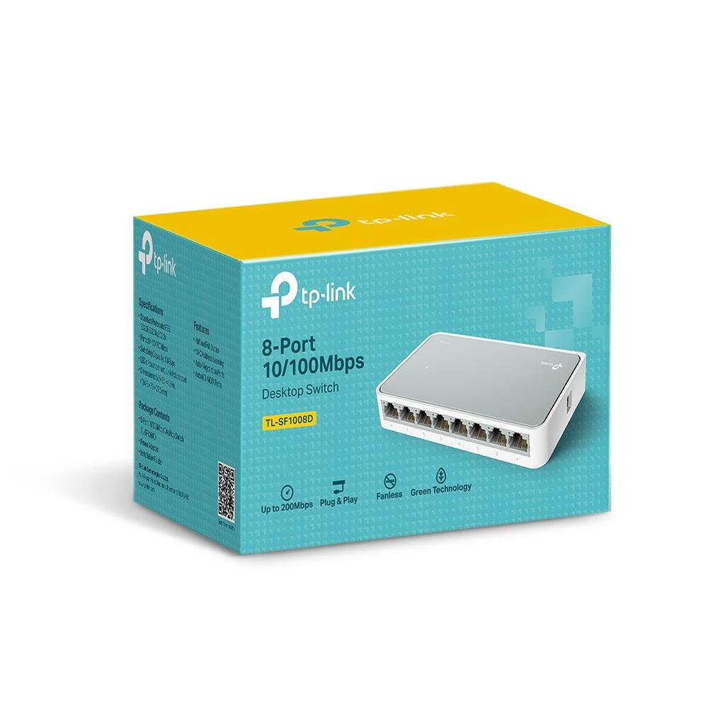 TP-LINK 8-Port 10|100Mbps Desktop Switch (TL-SF1008D)