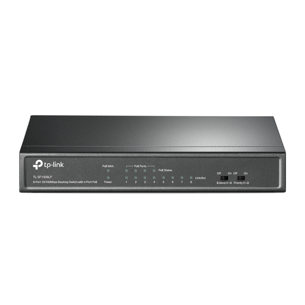 TP-LINK 8-Port 10|100Mbps Desktop Switch with 4-Port PoE (TL-SF1008LP)