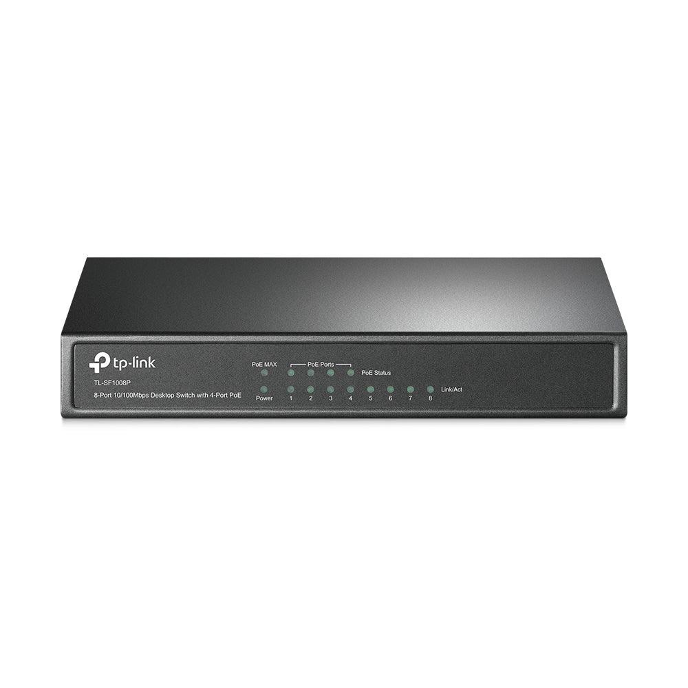 TP-LINK 8-Port 10|100Mbps Desktop Switch with 4-Port PoE (TL-SF1008P)