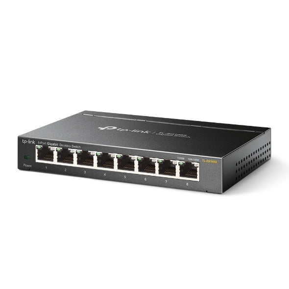 TP-LINK 8-Port Gigabit Desktop Switch, 8× Gigabit RJ45 Ports, 5-Year WTY