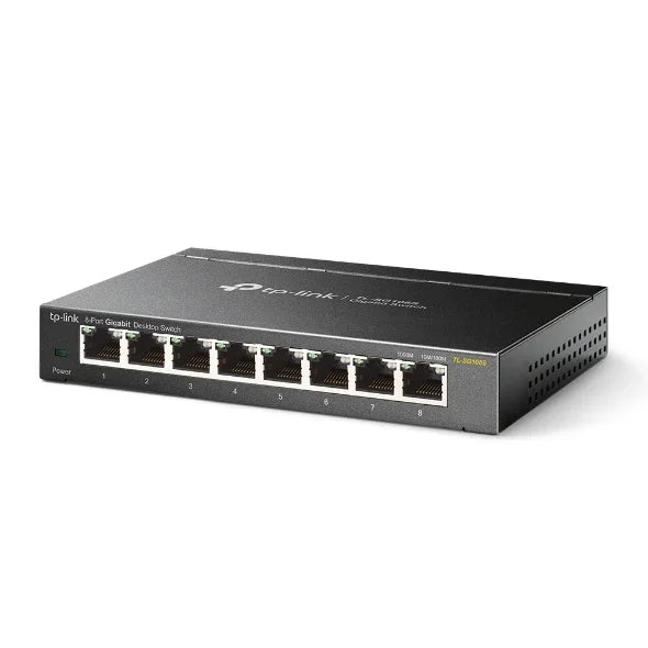 TP-LINK 8-Port Gigabit Desktop Switch, 8× Gigabit RJ45 Ports, 5-Year WTY