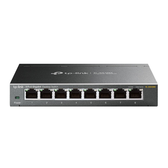 TP-LINK 8-Port Gigabit Desktop Switch, 8× Gigabit RJ45 Ports, 5-Year WTY