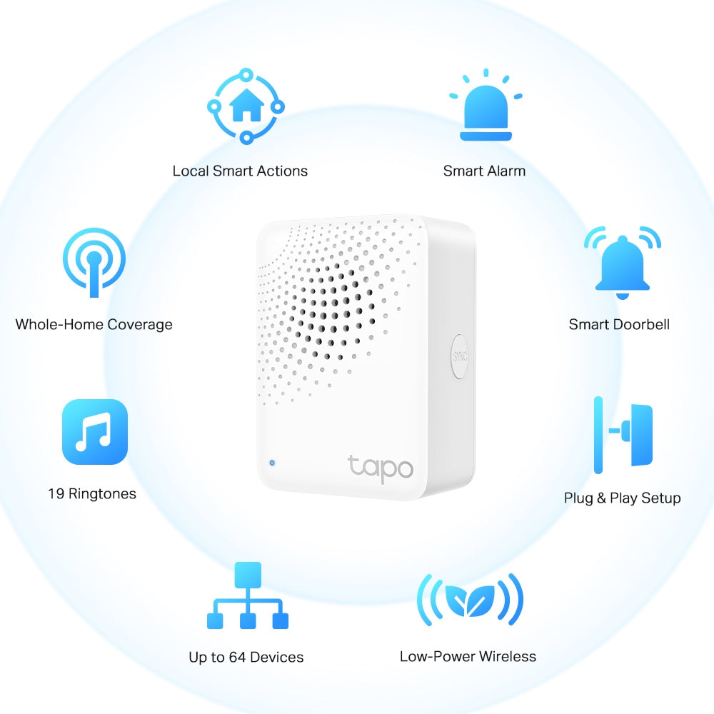 TP-LINK 868|922MHz | 2.4GHz Wi-Fi | 100-240V | AC | 50|60 Hz (TAPO H100)
