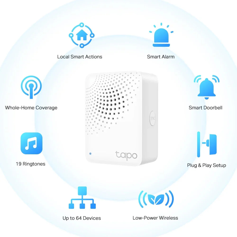 TP-LINK 868|922MHz | 2.4GHz Wi-Fi | 100-240V | AC | 50|60 Hz (TAPO H100)