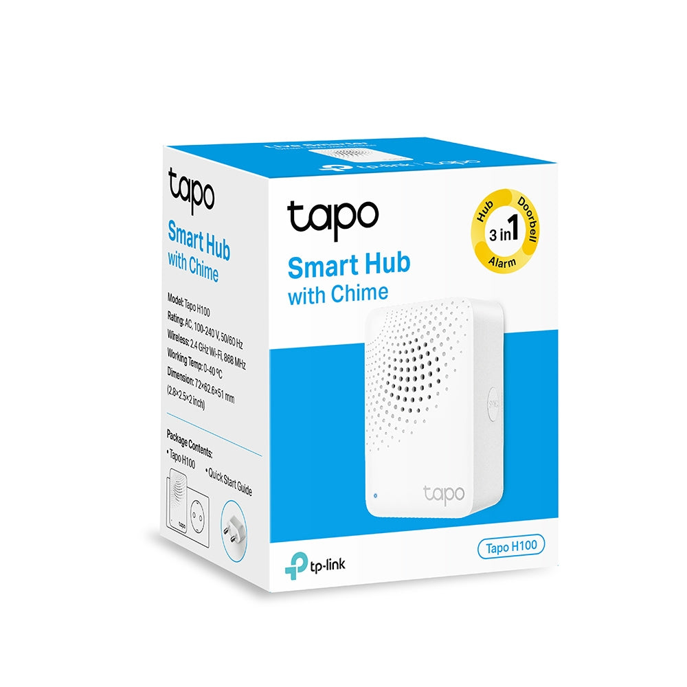 TP-LINK 868|922MHz | 2.4GHz Wi-Fi | 100-240V | AC | 50|60 Hz (TAPO H100)