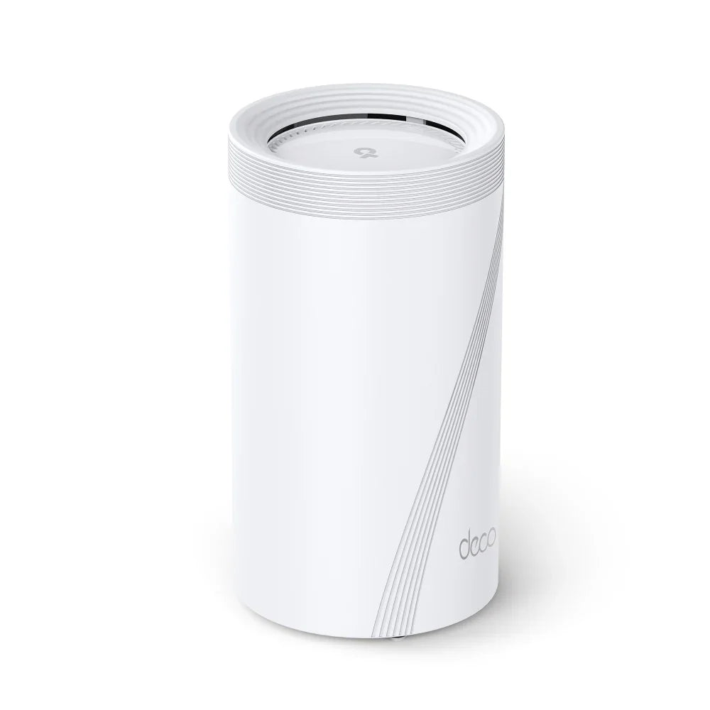 TP-LINK BE19000 | Tri-Band 2.4|5|6GHz | 4x4 MU-MIMO | 1x 10 Gbps | 1x 10 Gbps SFP+|RJ45 Combo | 2x 2.5 Gbps | USB 3.0 | 128x128x236 mm | 3-pack (DECO BE85(3-PACK))