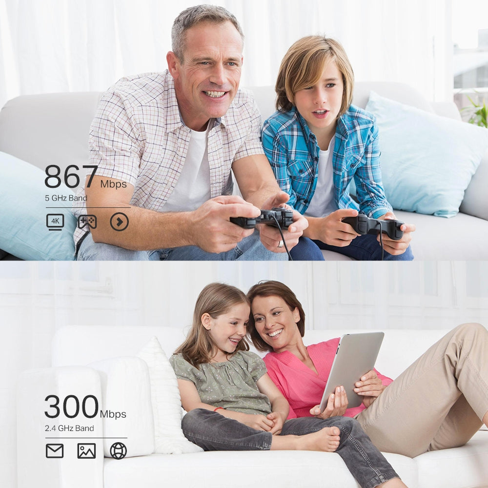 TP-LINK Dual Band | PCI Express | 2.4|5 GHz | 300|1200 Mbps | 2×2 MIMO | EEE 802.11ac (ARCHER T4E)