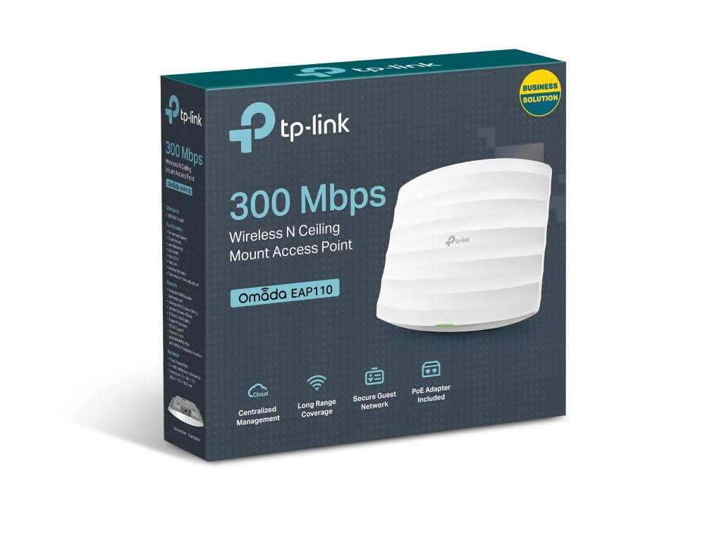 TP-LINK Fast Ethernet (RJ-45) | 2.8 W | IEEE 802.11n | IEEE 802.11g | IEEE 802.11b | 2.4-2.4835GHz (EAP110)