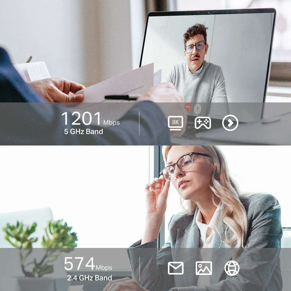 TP-LINK IEEE 802.11 a|b|g|n|ac|ax | 2.4 GHz | 5 GHz | USB 3.0 | MU-MIMO | WPA3 (ARCHER TX20UH)