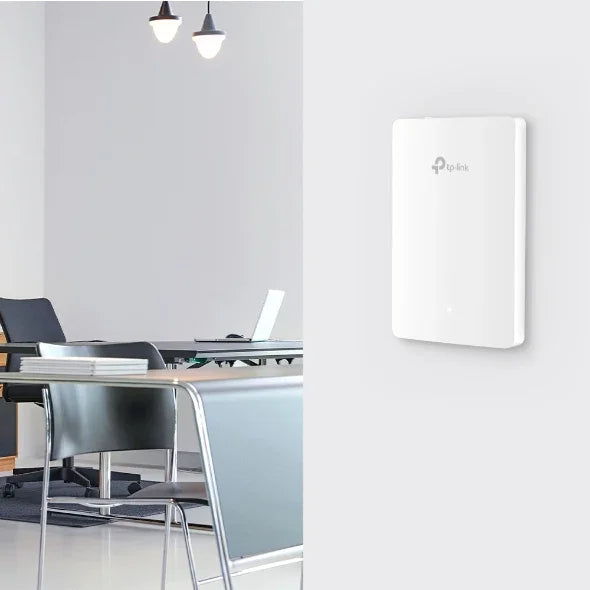 TP-LINK IEEE 802.11ax|ac|n|g|b| 2.4 | 5GHz | 574 | 1201Mbps | 802.3af|at PoE | 143 × 86 × 20 mm (EAP615-WALL)