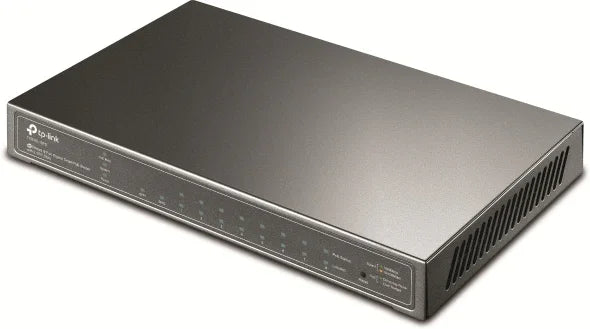 TP-LINK JetStream 8-Port Gigabit Smart PoE Switch with 2 SFP Slots (T1500G-10PS(TL-SG2210P))
